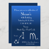 Persoonlijke Schorpioen Sterrenbeeld Feest Uitnodi Kaart (Voorkant / Achterkant)