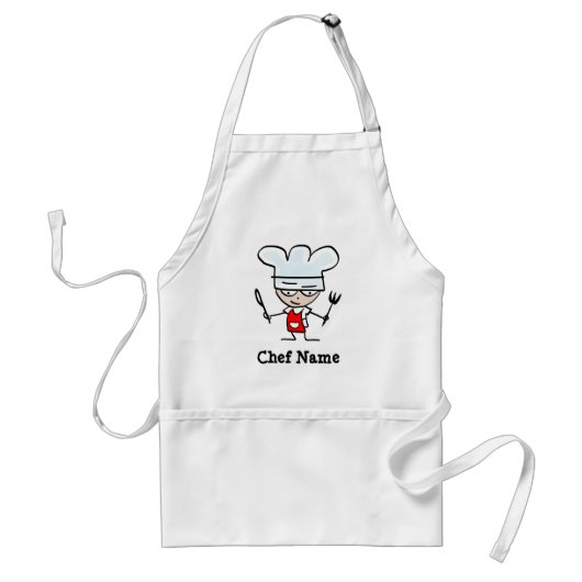 Persoonlijke schorten met naam van de chef (Voorkant)