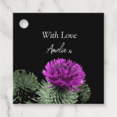 Persoonlijke Schotse Distel Bedankjes Labels (Voorkant)