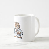 Persoonlijke Schotse Fold Kat Wetenschapper Mok | (Voorkant rechts)