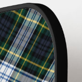 Persoonlijke Schotse ruit Gordon Clan naam Pickleball Paddle (Links Detail)