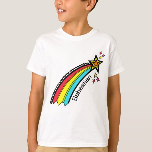 Persoonlijke schotterende Star Space T-Shirt (Voorkant)