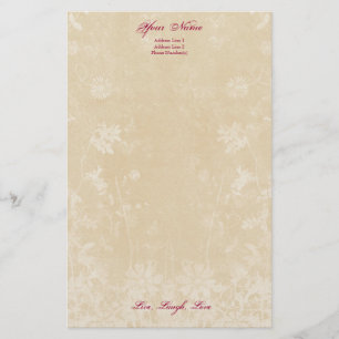 Persoonlijke schrijfbriefhoofd, klassy crème briefpapier