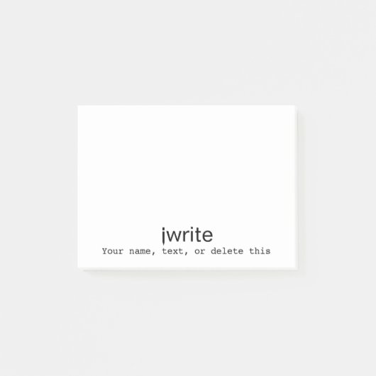 Persoonlijke schrijfmachine Gift Memo toevoegen Kl Post-it® Notes (Voorkant)