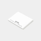 Persoonlijke schrijfmachine Gift Memo toevoegen Kl Post-it® Notes (Schuin)