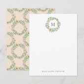 Persoonlijke schrijfmachine voor blokvormig monogr kaart (Voorkant / Achterkant)