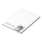 Persoonlijke schrijfnotebooks voor kattenliefhebbe notitieblok (Linkerzijde)