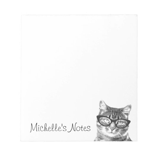 Persoonlijke schrijfnotebooks voor kattenliefhebbe notitieblok (Voorkant)