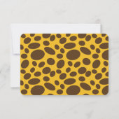 Persoonlijke schrijfset met lief giraffe-motief bedankkaart (Achterkant)