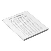 Persoonlijke Schuld Sneeuwbal Tracker Notitieblok (Schuin)