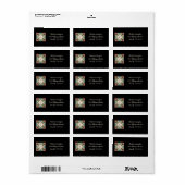 Persoonlijke schuur quilt retouradreslabels etiket (Full Sheet)