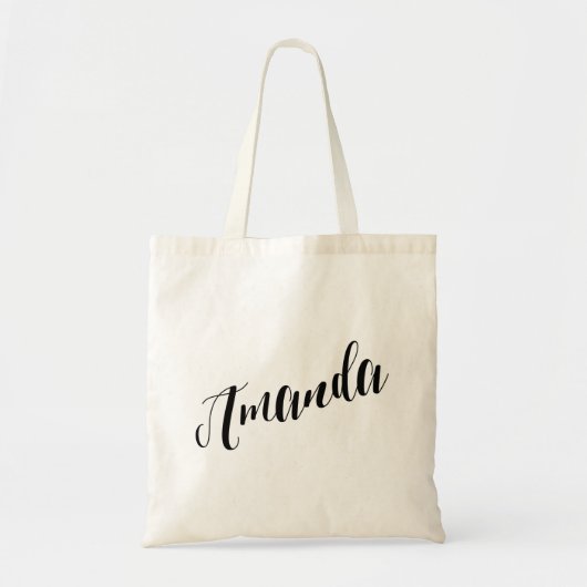 Persoonlijke Script Canvas tas - Amanda (Voorkant)