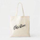 Persoonlijke Script Canvas tas - Christine (Voorkant)