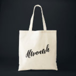 Persoonlijke Script-Canvas tas - Hannah<br><div class="desc">Persoonlijke Script-Canvas tas - Hannah</div>