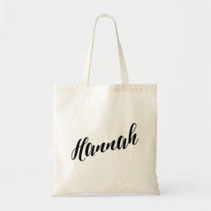 Persoonlijke Script-Canvas tas - Hannah