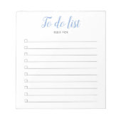 Persoonlijke Script Checkbox Takenlijst Notitieblok (Voorkant)