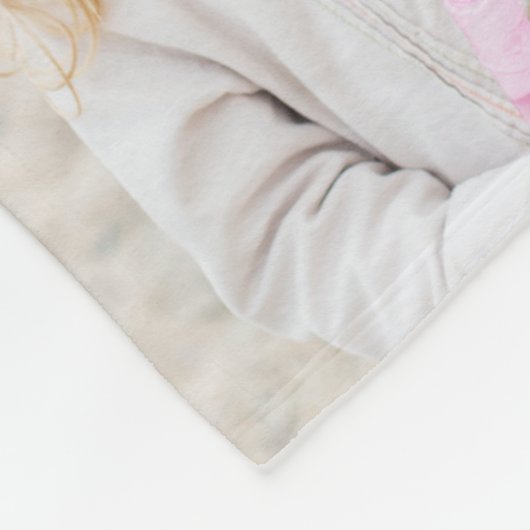 Persoonlijke Script Love You Grandma 8 Foto Fleece Deken (Hoek)