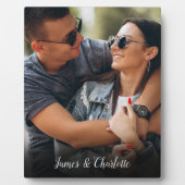 Persoonlijke Script Naam Foto Fotoplaat (Voorkant)