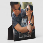 Persoonlijke Script Naam Foto Fotoplaat (Zijkant)