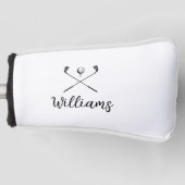Persoonlijke Script Name Golf Clubs Golfheadcover (Voorkant)