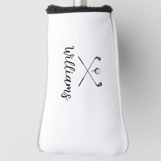 Persoonlijke Script Name Golf Clubs Golfheadcover (Draai 90)