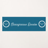 Persoonlijke Script Yoga Mat met Naam voor Vrouwen (Voorkant (horizontaal))