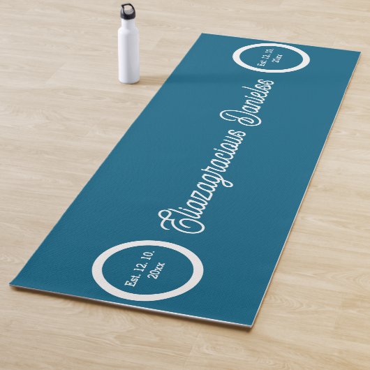 Persoonlijke Script Yoga Mat met Naam voor Vrouwen (In situ)