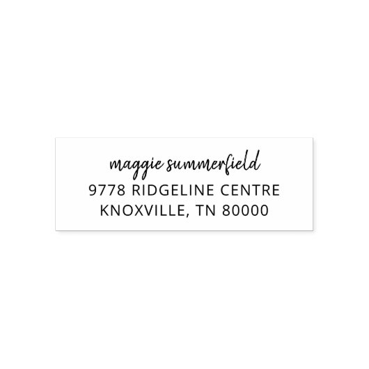 Persoonlijke Script Zakelijke eigenaar retouradres Zelfinktende Stempel (Design)