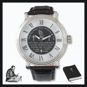 Persoonlijke scriptcadeideeën voor pastors horloge