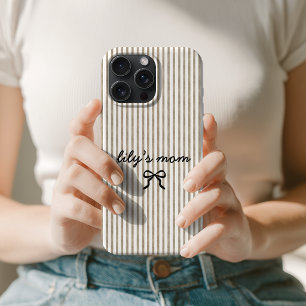 Persoonlijke Scriptnaam Coquette Moederdag Moeder iPhone 15 Pro Case