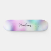 Persoonlijke scriptnaam Cute Girly Skateboard (Horizontaal)