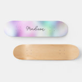 Persoonlijke scriptnaam Cute Girly Skateboard (Horizontaal)