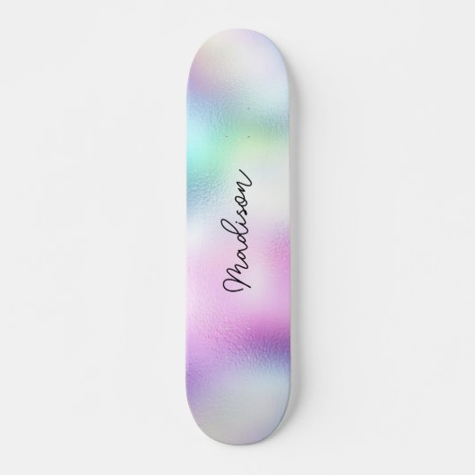 Persoonlijke scriptnaam Cute Girly Skateboard (Voorkant)