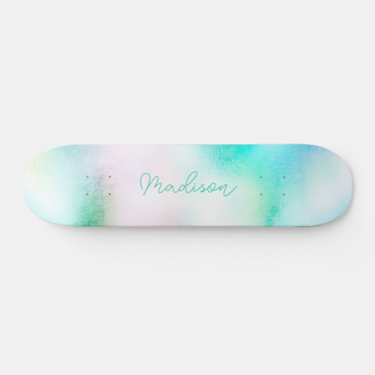 Persoonlijke scriptnaam Cute Girly Skateboard (Horizontaal)