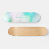 Persoonlijke scriptnaam Cute Girly Skateboard (Horizontaal)