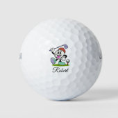 Persoonlijke scriptnaam Grappige golfballen (Voorkant)