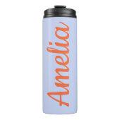 Persoonlijke scriptnaam Lavendel Bruidsfavoriet Thermosbeker (Voorkant)