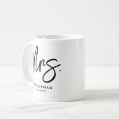 Persoonlijke Scriptnaam Mevrouw Koffiemok (Voorkant links)