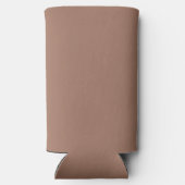 Persoonlijke Scriptnaam Mocha Brown Bachelorette Seltzer Blikjeskoeler (Achterkant)