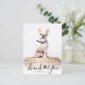 Persoonlijke scriptpagina Memorial Foto bedankt Briefkaart (Staand voorkant)