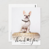 Persoonlijke scriptpagina Memorial Foto bedankt Briefkaart (Voorkant / Achterkant)