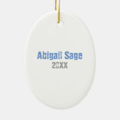 Persoonlijke Scuba Diver Skull Kerstfeestdag Keramisch Ornament (Achterkant)