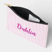 Persoonlijke Seersucker Make-uptas, Bruidsmeisje C Etui (Open)