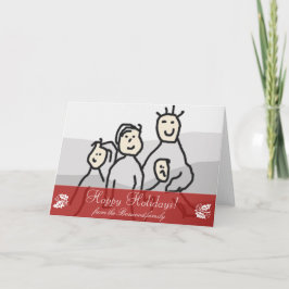 Persoonlijke Seizoensgebonden groet fototekst hori Feestdagen Kaart