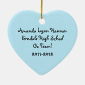 Persoonlijke selectie van het Stick Figuur Love Ch Keramisch Ornament (Achterkant)