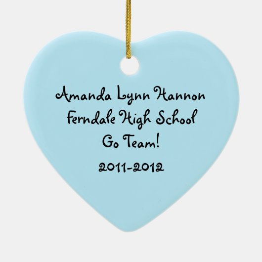 Persoonlijke selectie van het Stick Figuur Love Ch Keramisch Ornament (Achterkant)