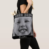 Persoonlijke Senior 2026 aangepaste foto afstudere Tote Bag (Dichtbij)