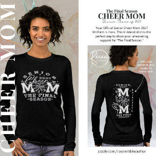 Persoonlijke Senior Cheer Mom 2027 Dames Tri-Blend Shirt