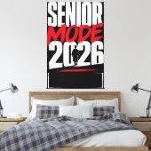 Persoonlijke Senior Modus 2026 Afgestudeerde Canvas Afdruk (Insitu (Slaapkamer))