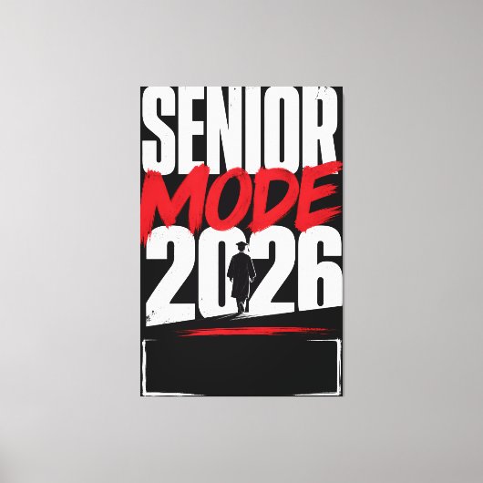 Persoonlijke Senior Modus 2026 Afgestudeerde Canvas Afdruk (Voorkant)